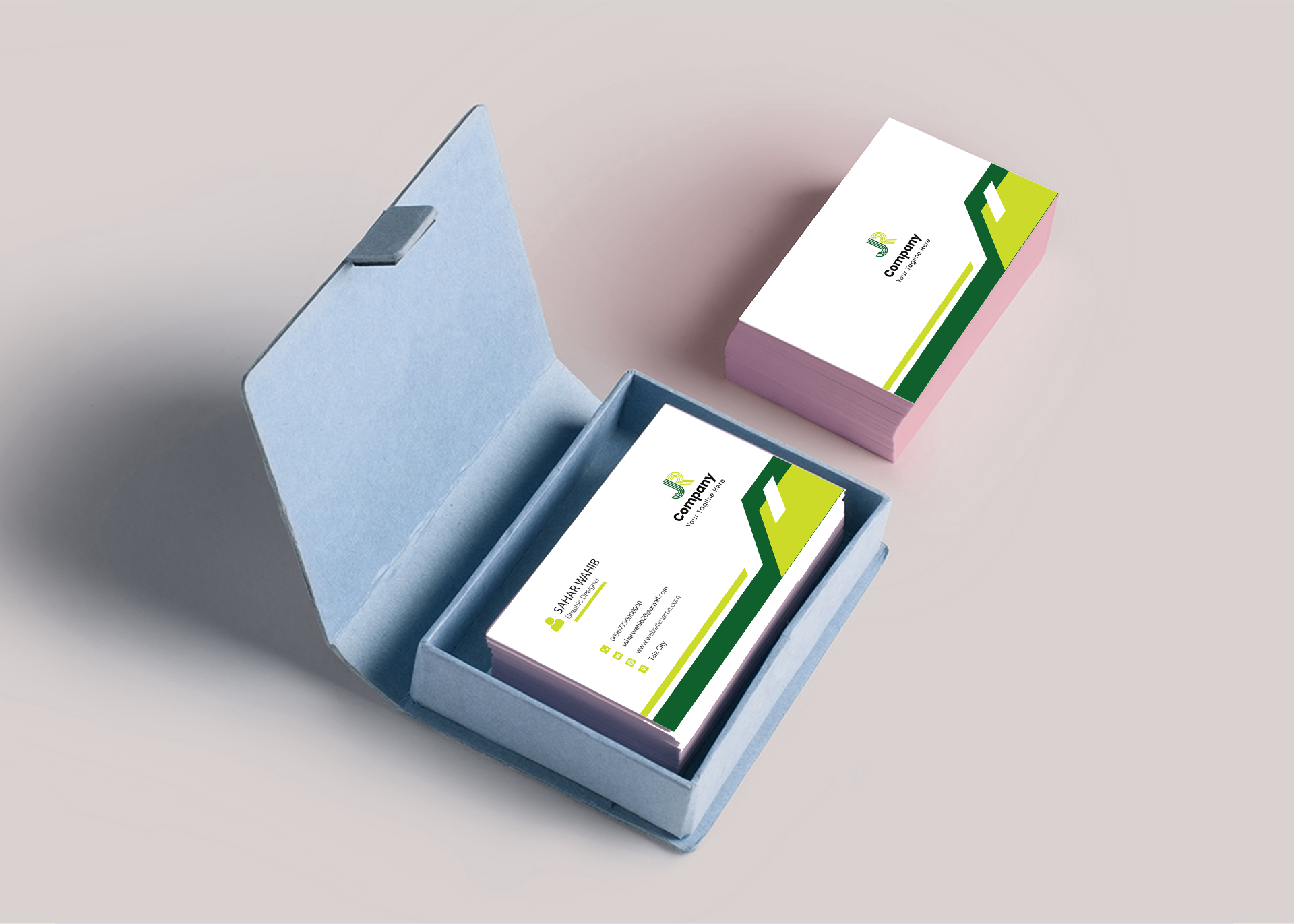 بطاقة أعمال - JR Company — هوية تجارية | تصميم بصمة سحر