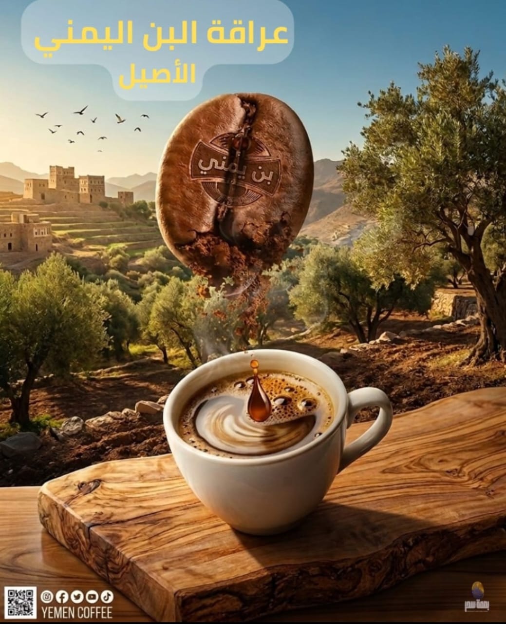 إعلان البن اليمني