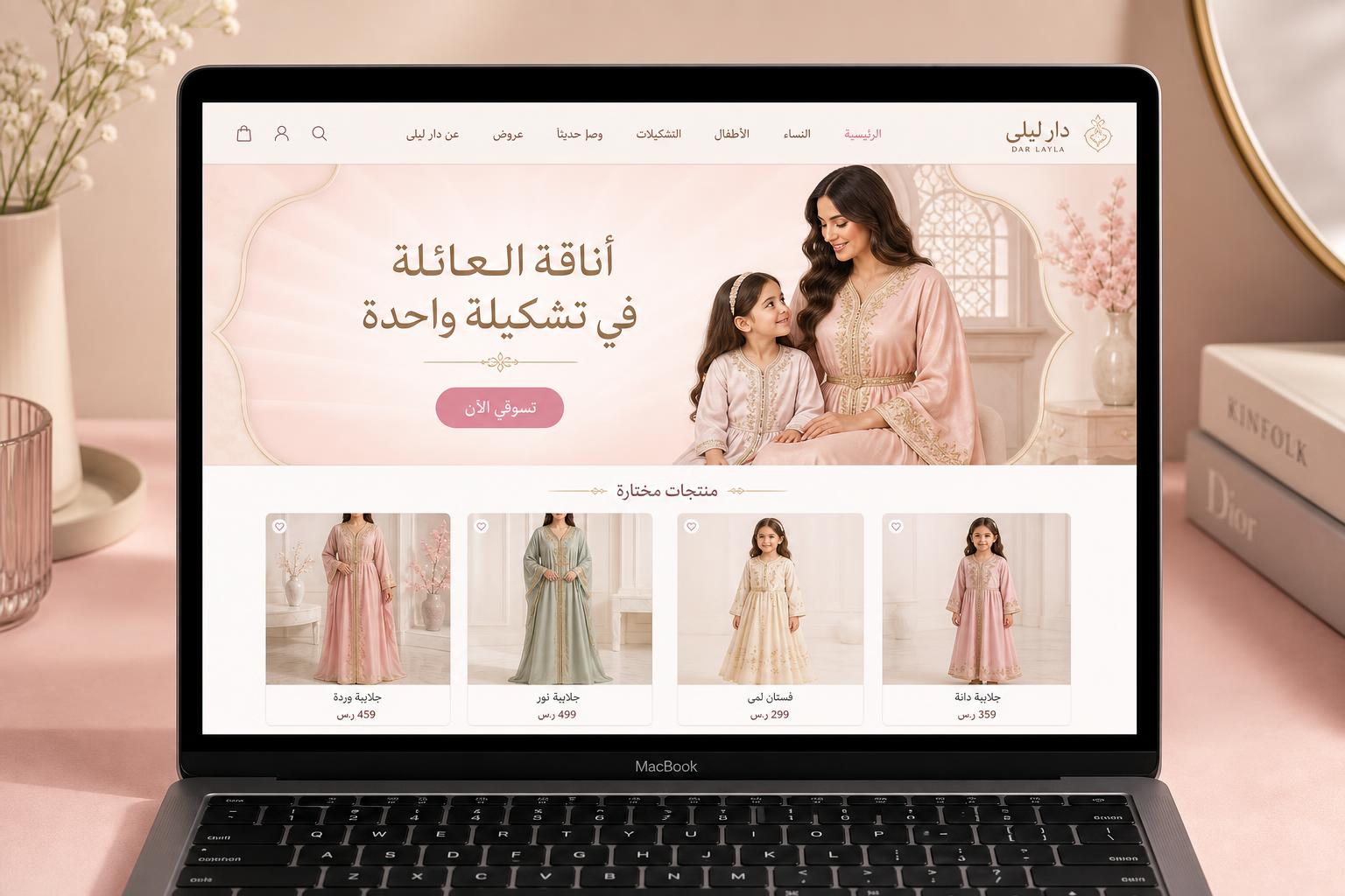 متجر دار ليلى للملابس — ويب | تصميم بصمة سحر